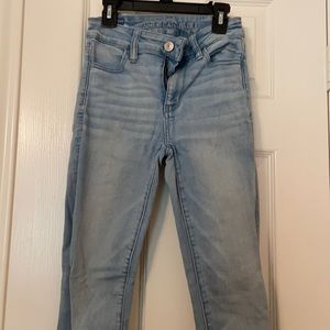 Light blue skinny jeans from American Eagle